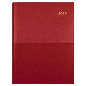 2026 Collins Vanessa A5 Diary Week To View 385.V15 - Red